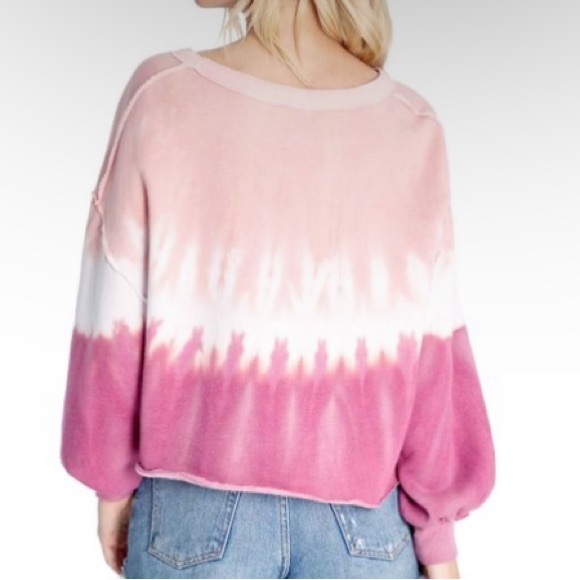 NEW Wildfox Ruby Dove Tie-Dye Olivia Balloon Sleeve Sweatshirt - Picture 4 of 5